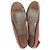 Runde Zehen Ballettflats von Lanvin aus braunem Leder Rot - Ansicht 6