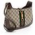 Gucci x Balenciaga BB Supreme Il Progetto Hacker Borsa a Spalla Jackie Piccola Marrone Beige - vista 2