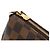 Clutch Eva Damier Louis Vuitton Marrone - vista 5