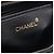 Borsa a Spalla Chanel in Pelle di Agnello con Marchio Coco Nera Nero - vista 4