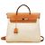 Hermès Zaino Hermes Herbag Ad PM Toile H in pelle Ash Marrone Beige