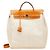 Hermès Herbag Ad MM Toile H Leder Rucksack Braun