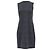 Vestido Mini Shift Estampado Akris en Lana Gris