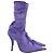 Stivali a metà polpaccio in velluto viola Balenciaga Knife Sock