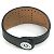 Bracciale in pelle forata Hermès Evelyn Marrone Nero - vista 2