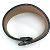 Bracciale in pelle forata Hermès Evelyn Marrone Nero - vista 3
