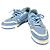 Sneakers basse in pelle blu da uomo Louis Vuitton Bianco