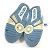 Sneakers basse in pelle blu da uomo Louis Vuitton Bianco - vista 13