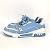 Sneakers basse in pelle blu da uomo Louis Vuitton Bianco - vista 5