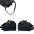 Mini borsa a spalla in tela e pelle con logo Duetto di Prada Nero - vista 5