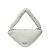 Tote Bolso de mano de toalla con logo triangular Prada Blanco - vista 4