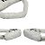 Tote Bolso de mano de toalla con logo triangular Prada Blanco - vista 5