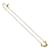 Collier en or avec logo Yves Saint Laurent Doré  - vue 4