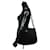 Borsa semi a spalla in tela con logo triangolare Prada e catena in plastica Nero - vista 2