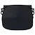 Borsa semi a spalla in tela con logo triangolare Prada e catena in plastica Nero - vista 4