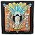 Hermès HERMES Carré 90 Sciarpa Buddha Carnevale Nero Multicolore