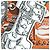 Hermès HERMES Carré 90 Sciarpa Buddha Carnevale Nero Multicolore - vista 6