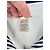 Camicia Marc Jacobs Bianca e Blu in Stile Marinaio in Cotone Bianco - vista 9