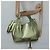 VALENTINO Borsa a mano in pelle verde lime oro Auth ar13709 D'oro - vista 23