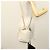 SAINT LAURENT Borsa a Spalla Teddy Small in Pelle Bianca Argento Auth BA4161 Bianco - vista 24