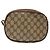 Borsa Gucci GG Supreme Web Sherry Line in PVC Beige Oro 007 58 6112 Auth ep9956 D'oro - vista 3
