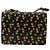Prada Borsa a Spalla in Pelle Nera e Oro Auth 134572V Nero D'oro - vista 2