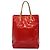 LOUIS VUITTON Monogram Vernis Reade MM Borsa a Mano Rossa M91086 LV Auth bs28208 Rosso - vista 2