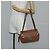 CHANEL Matelassé 25 Borsa a Spalla con Catena in Pelle Marrone Argento CC Autenticata 134215 - vista 28