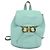 Zaino in pelle Salvatore Ferragamo blu turchese oro Auth bs27971 - vista 2
