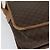 Céline Borsa a Spalla in Tela Macadam CELINE in Pelle PVC Marrone Oro Auth 136153 D'oro - vista 12