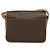 Céline Borsa a Spalla in Tela Macadam CELINE in Pelle PVC Marrone Oro Auth 136153 D'oro - vista 3