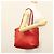 Chloé Borsa Tote in Pelle Rossa e Dorata Chloe Dylan Auth am8898 Rosso D'oro - vista 23