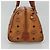 Sac Boston MCM Logogram Vicetos en cuir PVC marron et or Auth am8857 Doré - vue 5