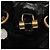 Borsa a Spalla Muse SAINT LAURENT Smalto Nero Oro Auth sw1147 D'oro - vista 15