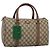 Borsa a Mano GUCCI GG Supreme PVC Beige Oro 001 39 6842 Auth ep9977 D'oro