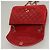 CHANEL Borsa a Spalla Matelassé in Pelle di Agnello Rossa Oro CC Auth 136059 Rosso D'oro - vista 16