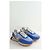 Ghoud Sneakers in suede blu - vista 3