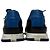 Sneakers con lacci Hermès Trail in pelle blu navy - vista 3