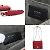 Borsa a Spalla Mini Canai di Fendi Rosso - vista 5
