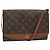 LOUIS VUITTON Borsa a Spalla Monogram Bordeaux 27 M51797 LV Auth ep10041 Monogramma