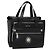 Borsa a mano in pelle nera e argento VERSACE Auth am8883 Nero