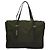 PRADA Tote Bag aus Nylon Khaki Silber authentisch bs27300 - Ansicht 2