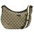 Borsa a Spalla GG Canvas Gucci Beige Oro 181092 Auth 134763