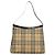 Borsa a spalla Burberry Nova Check PVC Beige Argento Auth ep10120 - vista 2