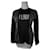Vintage Fendi Polyester gestreifter Pullover M Schwarz  - Ansicht 1