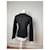 Vintage Fendi Polyester gestreifter Pullover M Schwarz  - Ansicht 3