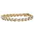 Autre Marque Bracciale Tennis con Diamanti Placcato Oro D'oro