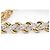 Autre Marque Bracciale Tennis con Diamanti Placcato Oro D'oro - vista 2