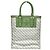 Borsa Tote Loewe verde in pelle e tela