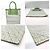 Borsa Tote Loewe verde in pelle e tela - vista 2